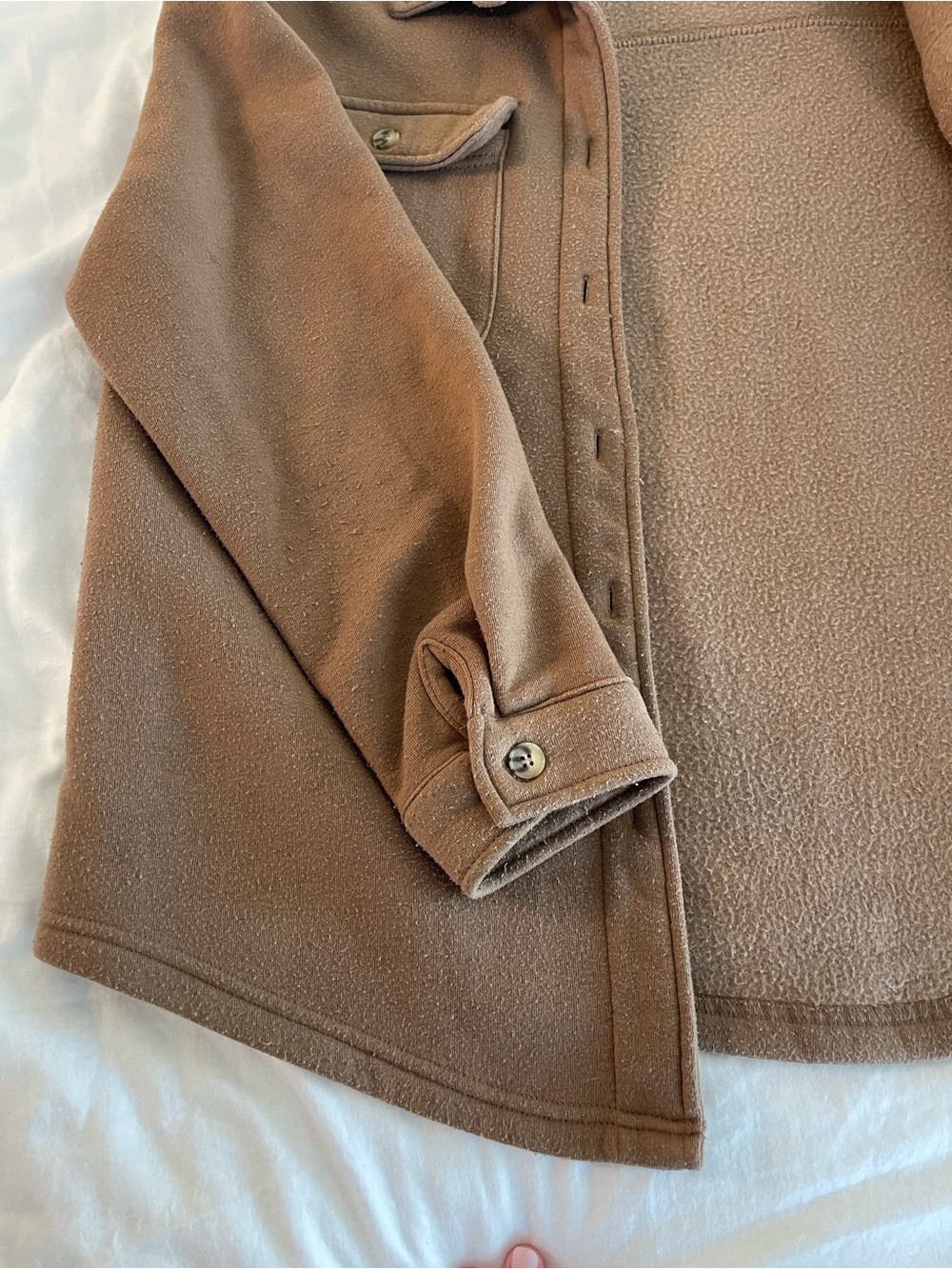 if it were me Brown Puffer Shacket - Picture 4 of 6
